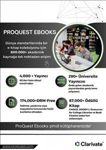 Proquest E-Books ESTÜ Kütüphanede